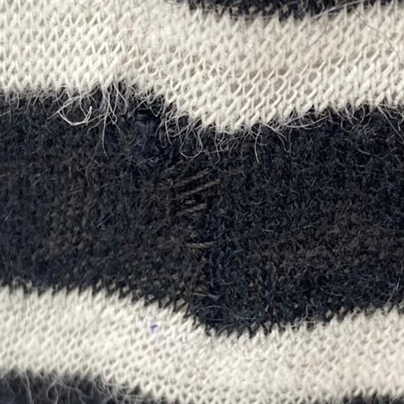 Eileen Fisher Striped Tunic Mini Dress Organic Linen Short Sleeves Womens Medium - Picture 7 of 10